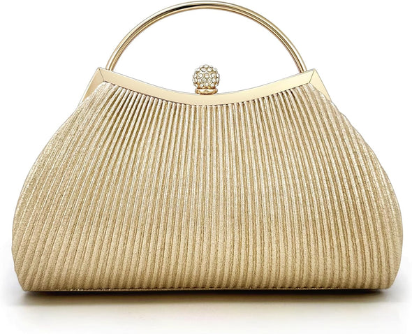 Clutch Purses for Women Evening Bags Party Clutches Handbag with Detachable Chain Strap for Cocktail Party Wedding
