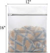 3Pcs Durable Honeycomb Mesh Laundry Bags for Delicates 12 X 16 Inches (3 Medium)