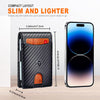 Gostwo Slim Wallet for Men Minimalist Front Pocket Bifold Wallet ID Window Card Case with Money Clip Thin Credit Card Holder