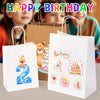 YEEHAW White Paper Bags with Handles Bulk 8"X4.5"X10.8" 100Pcs Gift Bags Medium Size, White Gift Bag with Handles Bulk for Retail, Party, Shopping, Merchandise