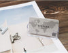 16 Pack Clear Desktop Business Card Holder Display, Plastic Business Card Stand for Office