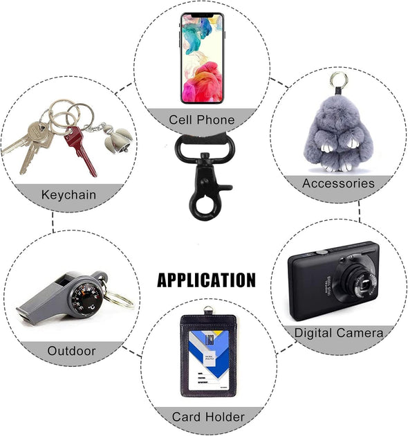 Yiflin Cute Wrist Lanyard for Keys, Keychain, Wallet, Id Holder, Cell Phone, Wristlet Lanyard Key Chain Holder（Black Leopard）