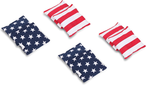 SPORT BEATS Cornhole Bags Set of 8 Regulation Weight & Size Corn Hole Bags Bean Bags for Cornhole Game Includes Carry Case