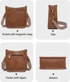 Purses for Women 3PCS, Crossbody Bags Set Large Leather Purse Shoulder Handbags with Wallet Adjustable Straps for Ladies Tote