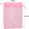 50Pcs Organza Bags-Mix Color 3.54''X4.33''(9X11Cm) Satin Drawstring Organza Pouch Wedding Party Favor Gift Bag Jewelry Watch Bags