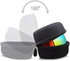 Big Large Hard Sports Glasses Case, SKI Snowboard Snow Goggles Box, Sports Glasses Storage Holder