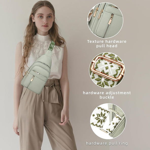 2025 Crossbody Bag,Travel Small Sling Bag Crossbody Bags for Women-Vegan Leather Fanny Pack Crossbody Bags for Women