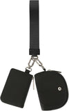 Keychain Wallet Wristlet Wallets for Women Mini Zip Dual Pouch Wristlet