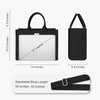 Topdesign Heavy-Duty Canvas Tote Bag for Women, Adjustable Crossbody/Shoulder Handbag with 9 Pockets, Everything Tote
