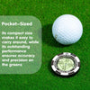 Slopemaster Progreen Reader - Golf Ball Marker with High Precision Green Reading Aid Golf Accessories for Men Women