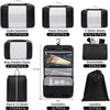 BAGAIL 6 Set/8 Set/10 Set Packing Cubes Various Sizes Packing Organizer for Travel Accessories Luggage Carry on Suitcase