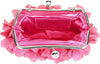 Women Elegant Evening Purse, Small Floral Clutch Bag with Detachable Chain for Wedding, Party, Prom
