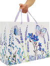 16.5" Extra Large Purple Gift Bag Set with Greeting Card and Tissue Papers (Lavender and 3D Butterfly) for Women'S Birthday Party, Girls' or Kids', Mothers' Day, Wedding, Valentine'S Day