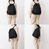 Black Drawstring Backpack for Women, Waterproof Drawstring Gym Bag for Men, Small Cinch Sack for Basketball, Pull String Sport Bag for Soccer.