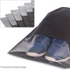 12PCS Travel Shoe Bags with Rope for Men and Women Large Shoes Pouch Storage Packing Organizers, Black
