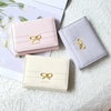 Sunwel Fashion Wallets Girls Cute Coquette Bow Small Wallet Aesthetic Card Holder ID Window Purse for Women (PINK)