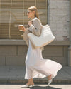 LOVEVOOK Tote Bag for Women, Large Puffer Tote Bag with Zipper Quilted Light Work Bag