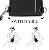 INICAT RFID Blocking Sling Bag Leather Crossbody Bags for Women Fanny Pack Cross Body for Woman Chest Bag for Travel 1.9L