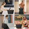 KALIDI Tote Bag for Women Nylon Top-Handle Purse,Shoulder Hobo Handbag with Zipper Leisure Foldable Weekend