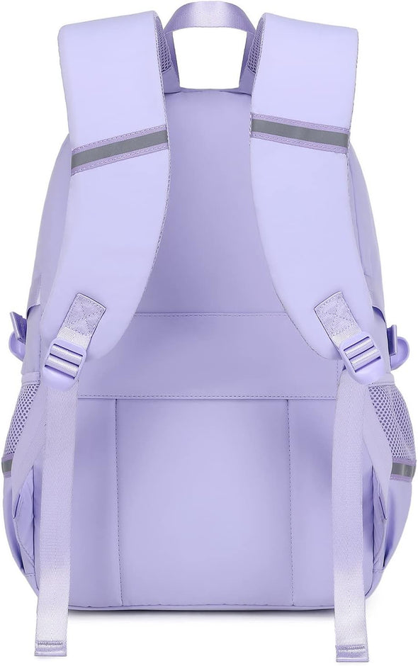 Abshoo Big Student Laptop Backpack for College Women Middle High School Teen Girls Bookbag Travel Daypack (Purple)