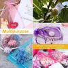 100PCS 4X6 Inch Organza Gift Bags for Jewelry Party Wedding Favor, Premium Sheer Gift Drawstring Pouch Candy Bags(White)
