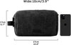 BAGSMART Toiletry Bag for Men, Canvas Travel Toiletry Organizer Dopp Kit Water-Resistant Shaving Bag for Toiletries Accessories,Black-Medium