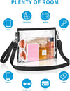 Bagenius Clear Purse Stadium Approved Clear Bag with Removable Straps for Work Sporting Events and Concert