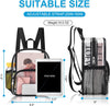 Clear Backpack for Stadium Events Clear Backpack 12X12X6 with Front Pocket for Concert Sport Fashion Women Backpack Events Work Travel