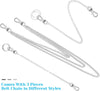 Anezus 3Pcs Belt Chain, Pocket Chain, Chains for Wallet, Pants, Jeans, Goth Accessories for Eboy, Egirl, Men and Women
