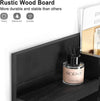 Mail Organizer for Wall Mount – Key Holder with Shelf Includes Letter Holder and Hooks for Coats, Dog Leashes – Rustic Wood with Flush Mounting Hardware (16.5” X 8.7” X 3.5”)