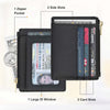 Card Case Slim Front Pocket Wallet for Women Credit Card Holder with Keychain