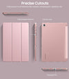 Timovo Case for Samsung Galaxy Tab A9+/A9 plus 11" 2023, Slim Soft TPU Translucent Frosted Back Protective Cover for Galaxy Tab A9+ Tablet SM-X210/X216/X218, Auto Wake/Sleep, Rose Gold