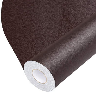 Leather Repair Tape Self-Adhesive Leather Repair Patch for Couch Furniture Sofas Car Seats Advanced PU Vinyl Leather Repair Kit (Dark Brown, 3.9X79 Inch)