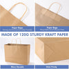 XPCARE 100Pack Large Paper Bags with Handles, 16X6X12 Inch Brown Paper Bag Kraft Shopping Bags for Business Merchandise Wedding Party Favor
