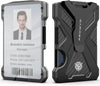 Oaridey Men'S Ultra-Thin Aluminum Wallet with RFID Blocking, Black, 15 Card Slots