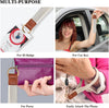 Fishent Stretchy Key Chain, Cute Keychain Wristlet, Woven Wrist Lanyard for Keys, Key Chains for Women Men Car Keys ID Badges Card Wallet Phone