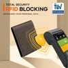 RUNBOX Wallet for Men,Mens Wallet,Slim Leather Bifold,Rfid Blocking 8 Slots Gift Box