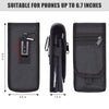 KATOLK Dual Phone Holster, Belt Phone Pouch, Multi-Purpose Tactical Phone Pouch