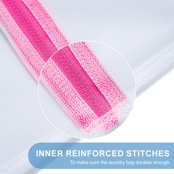BAGAIL Mesh Laundry Bag for Intimates Lingerie and Delicates, 5Pcs (1XL,2L,2M)