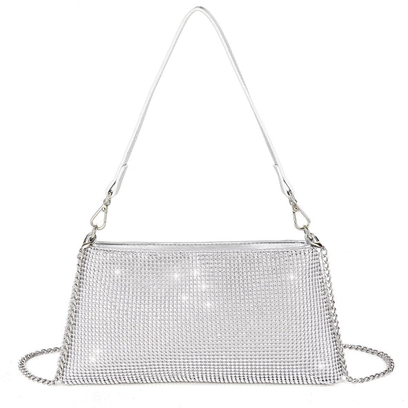 Valleycomfy Rhinestone Evening Clutch Bag for Prom Cocktail Party Wedding