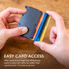 Hayvenhurst Slim Wallet For Men,   RFID blocking Minimalistic Money Clip - Carbon Fiber