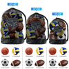 BROTOU Large Drawstring Mesh Sports Ball Bag with Shoulder Strap for SoccerBall Basketball, Volleyball