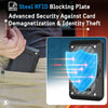 Pelican Magnetic Wallet for iPhone, RFID Blocking Heavy Duty MIL-STD Snap-on MagSafe Wallet - Black
