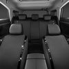 CAR PASS Car Rhinestone Leather Seat Covers Full Set, Rear with Zipper Universal for Cute Women - Black