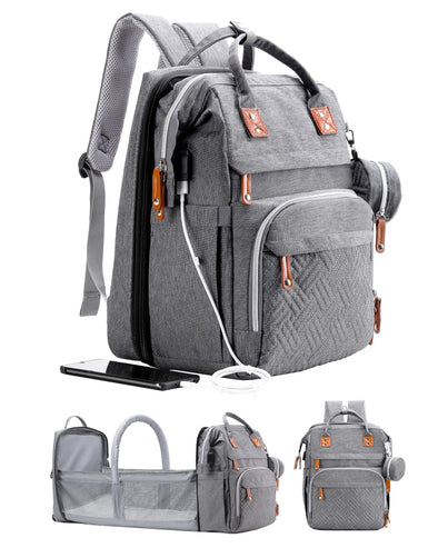 ISIGN Multifunctional Diaper Bag with Changing Station
