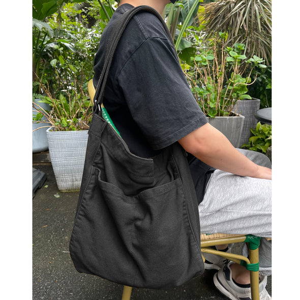 NATINSA Canvas Hobo Crossbody Shoulder Tote Bag Multi-Pocket Casual Purse Messenger Bags