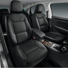 Skechers Memory Foam Leather Car Seat Covers, Cool Mesh Thick Seat Covers, Airbag Compatible, Full Protection -  Black