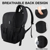 KEOFID Travel Backpack for Men and Women, anti Theft Laptop Backpack with USB Charging Port for Work, Large Bag for College, Water Resistent(Black)