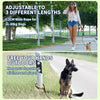 LWBMG 8ft Genuine Leather Dog Leash,  Hands Free Double Ended Dog Training Leash