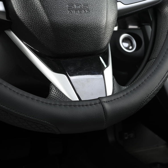 West Llama Customized Auto Car Steering Wheel Cover for Ford F-150, F-250, F-350, Expedition (Black)